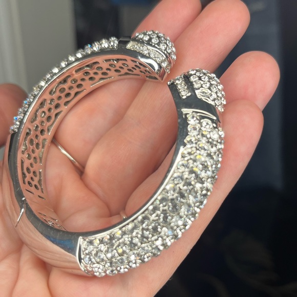 Sterling silver bracelet with gems - Picture 2 of 4